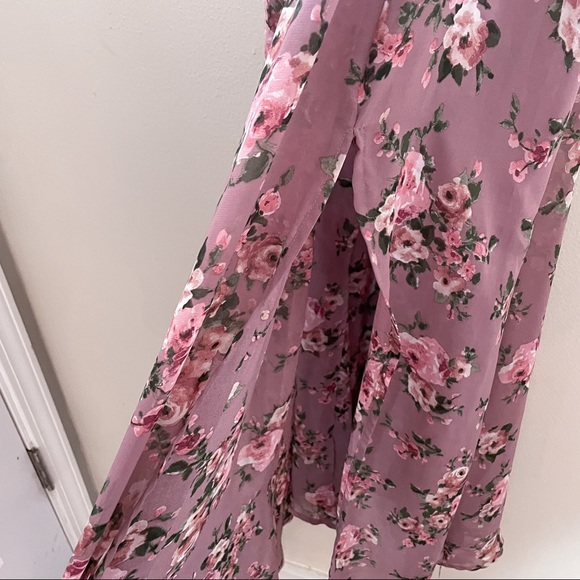 Windsor High Neck Blouson Maxi Dress - Picture 6 of 9